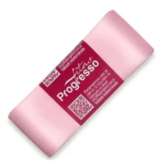 Fita de Cetim 38mm-Cor 310-Rosa Bebê c/ 10metros