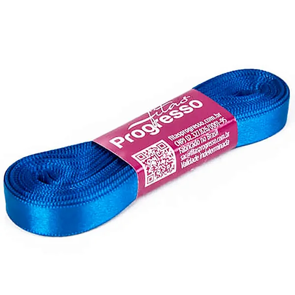 Fita de Cetim 10mm- Cor 214 Azul Royal c/ 10metros