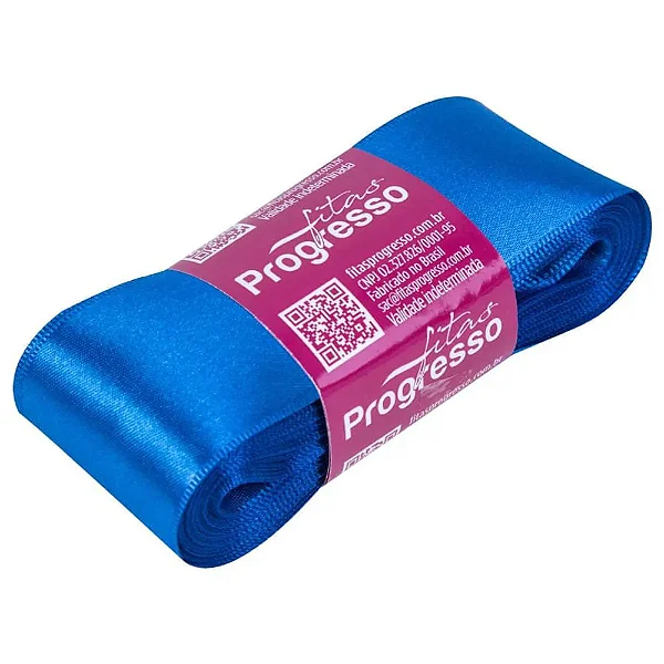 Fita de Cetim 38mm- Cor 214 Azul Royal c/ 10metros