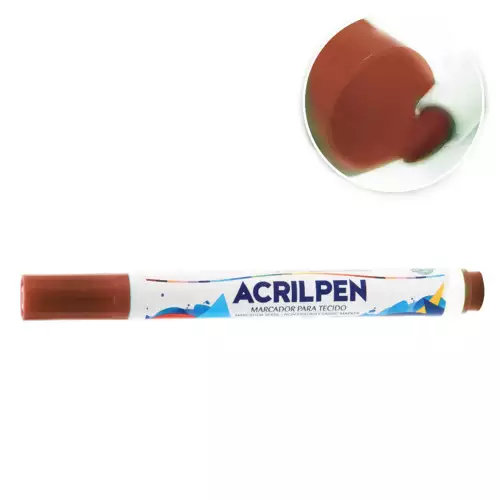 Caneta Acrilpen Acrilex Cor-531-Marrom