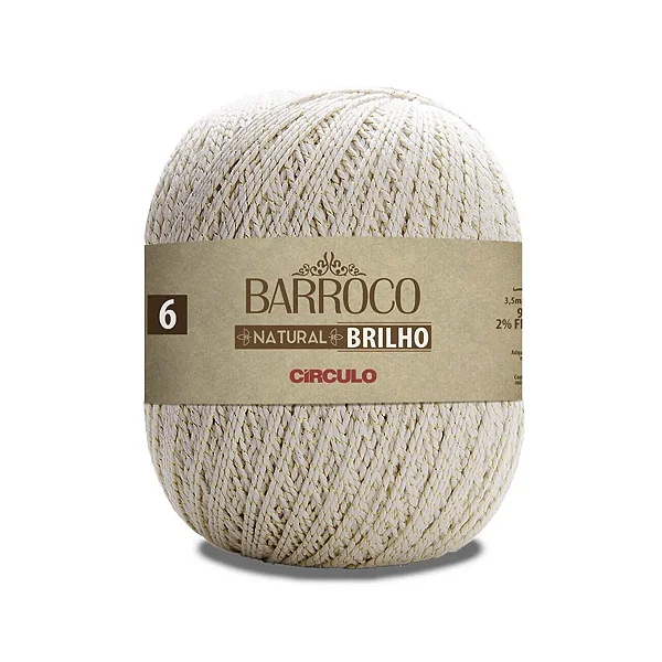 Barroco Natural N°6 Cor-20-Natural Brilho Ouro 700g