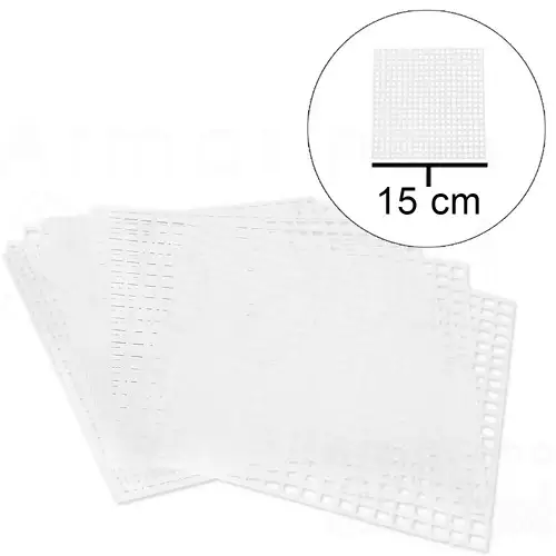 Tela Plástica Tl1 15x15cm Cor Cristal C/ 25 unid