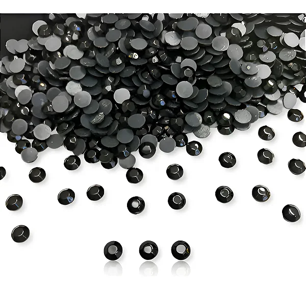 Strass Termocolante SS16/4mm  C/1440PCS Preto RO.151792