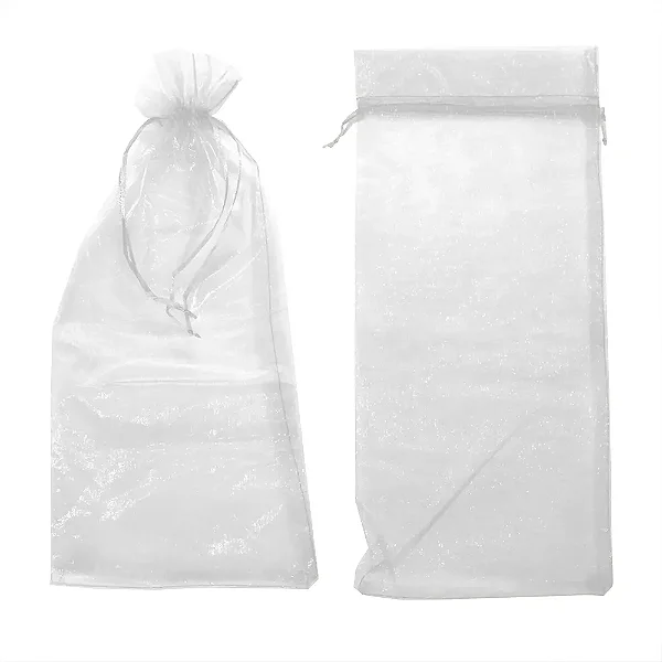 Saco de Organza 26x40-Cor-Branco c/ 10 unid.