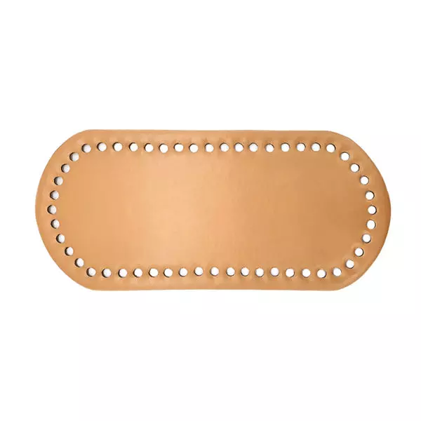 Base de Bolsa Oval Cor-Bege 25x12cm