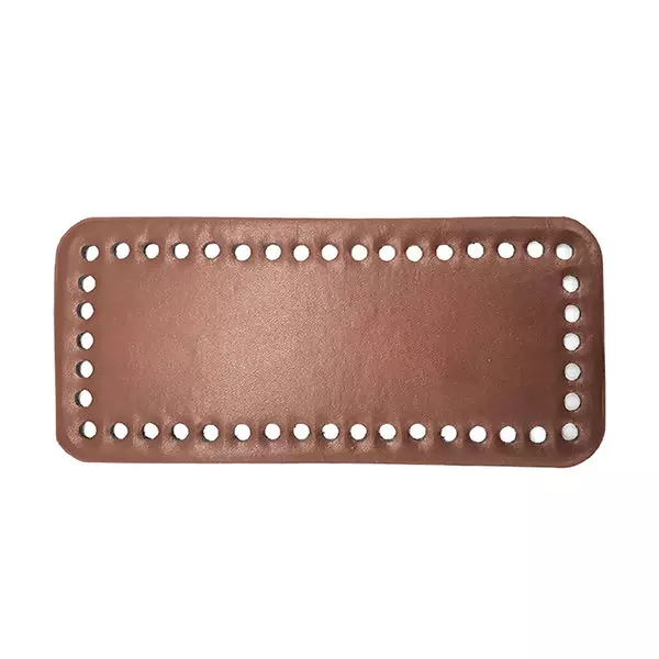 Base de Bolsa Retamgular Cor-Marrom 25x12cm