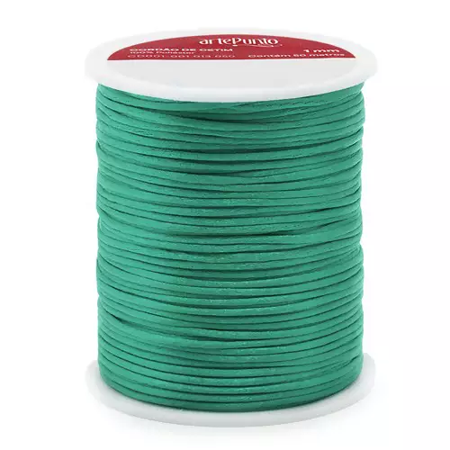 Cordão de Cetim CD001-1mm Cor-161-Petróleo C/50mts