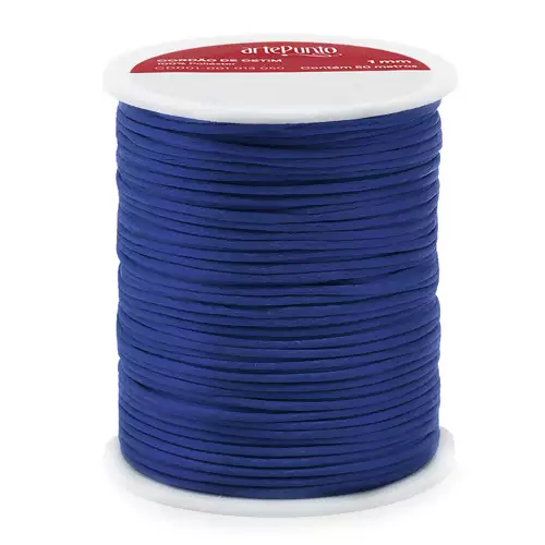 Cordão de Cetim CD001-1mm Cor-011-Azul Royal C/50mts
