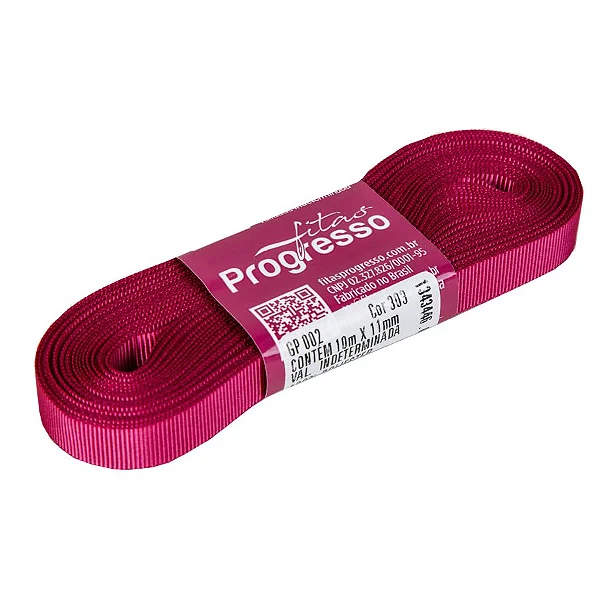 Fita De Gorgurão 11mm Cor-303-Pink