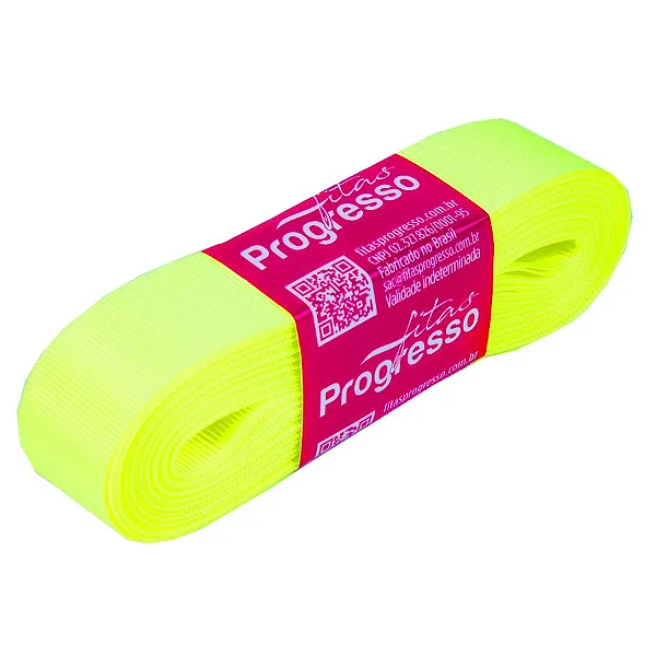 Fita De Gorgurão 22mm Cor-280-Verde Cítrico