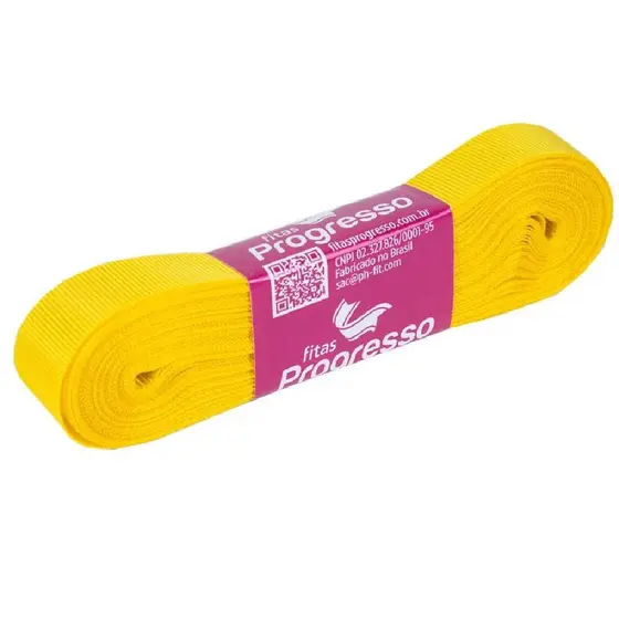 Fita De Gorgurão 15mm Cor-763-Amarelo Gema