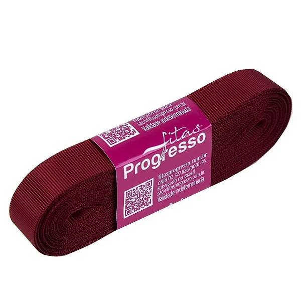 Fita De Gorgurão 15mm Cor-389-Vinho