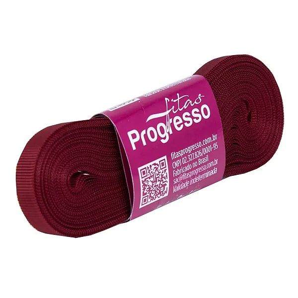 Fita De Gorgurão 07mm Cor-389-Vinho
