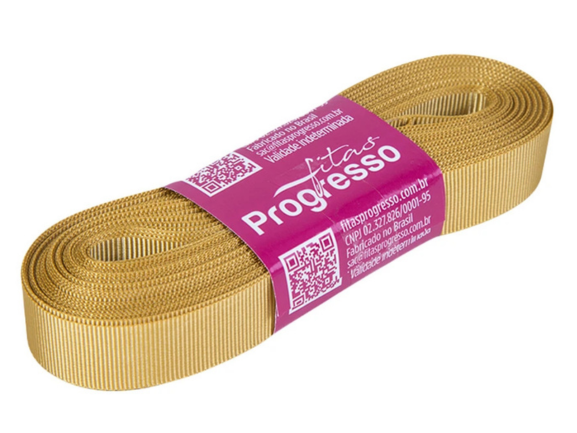 Fita De Gorgurão 11mm Cor-228-Ouro