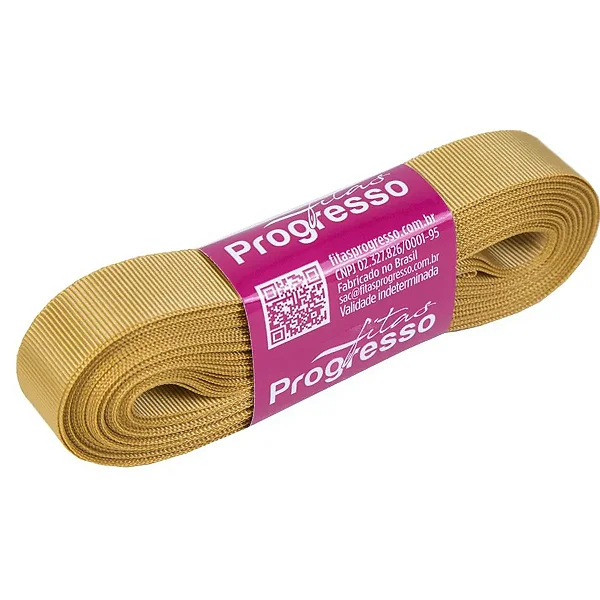 Fita De Gorgurão 15mm Cor-228-Ouro