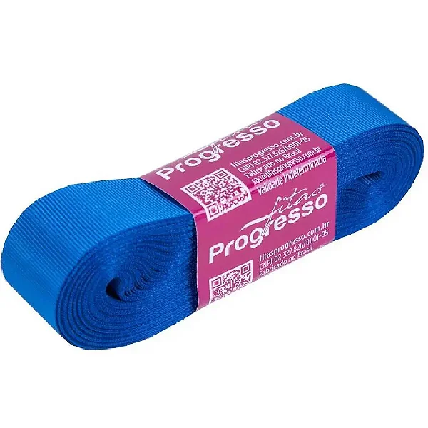 Fita De Gorgurão 22mm Cor-214-Azul Royal