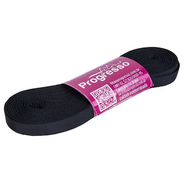Fita De Gorgurão 07mm Cor-219-Preto