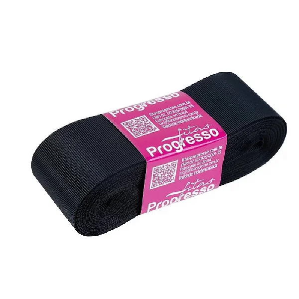 Fita De Gorgurão 38mm Cor-219-Preto