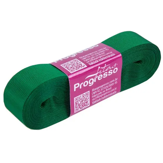 Fita De Gorgurão 22mm Cor-217-Verde Bandeira