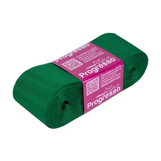 Fita De Gorgurão 38mm Cor-217-Verde Bandeira