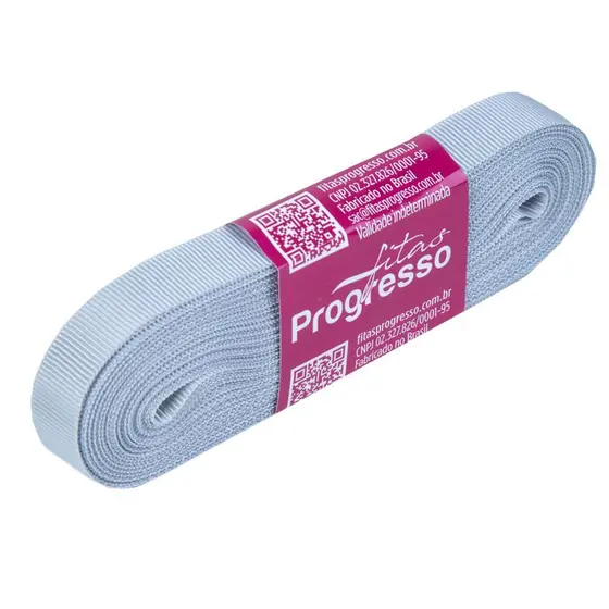 Fita De Gorgurão 11mm Cor-084-Prata