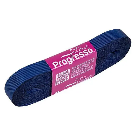 Fita De Gorgurão 11mm Cor-215-Azul Marinho