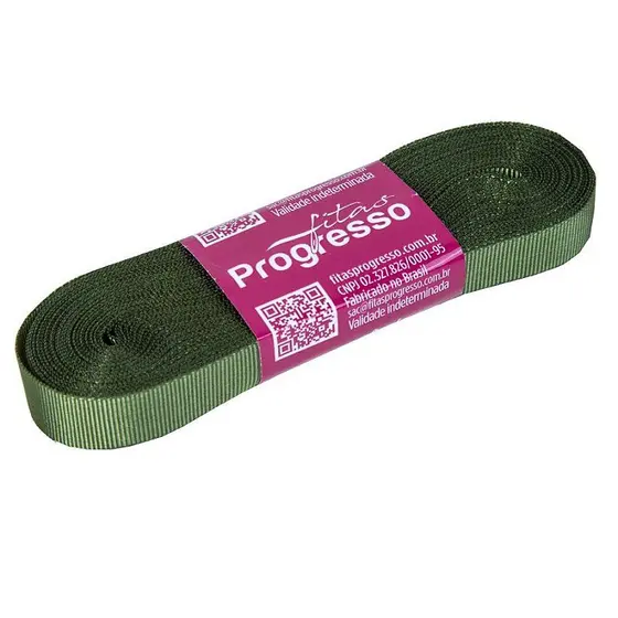 Fita De Gorgurão 11mm Cor-249-Verde Militar