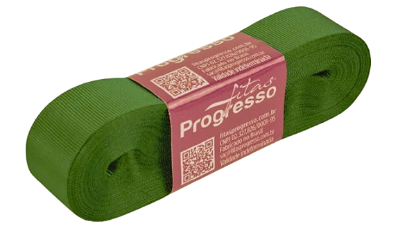 Fita De Gorgurão 22mm Cor-249-Verde Militar