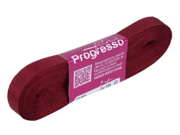 Fita De Gorgurão 11mm Cor-1355-Marsala