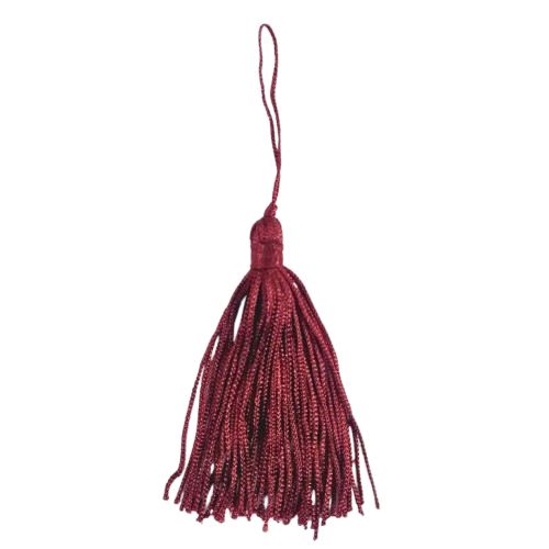 Pingente Pompom Tassel 7cm -Cor-173-Vinho c/ 10 unidades