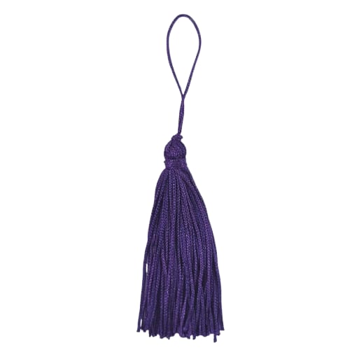 Pingente Pompom Tassel 7cm -Cor-218-Roxo c/ 10 unidades