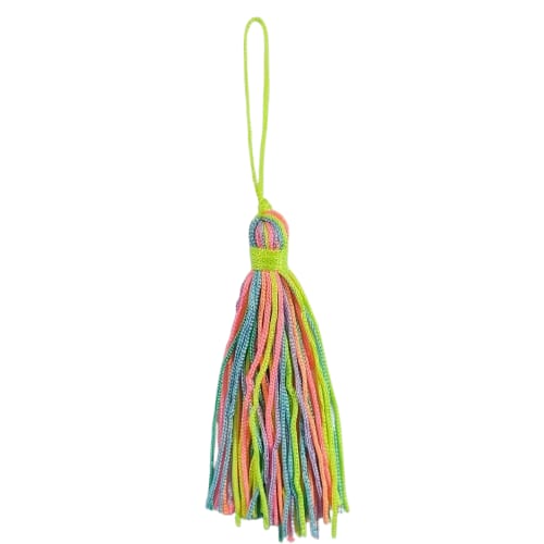 Pingente Pompom Tassel 7cm -Cor-Multicolor c/ 10 unidades