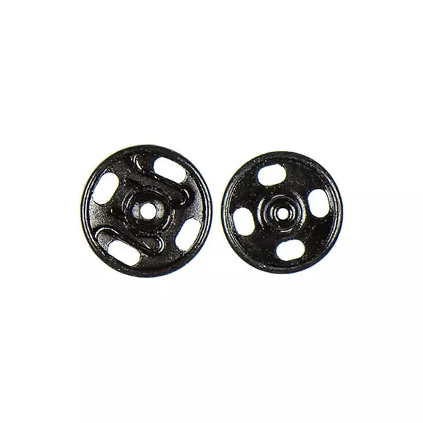 Cartela Colchete De Pressão  N°2 Cor-Preto 12mm Ref:UT.074
