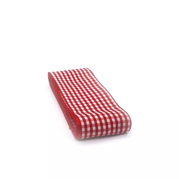 Fita Xadrez 3.8cm C/ 10m Ref:RO.151756 Cor-035-Vermelho