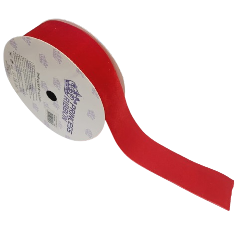 Fita Veludo 38mm C/10 Metros Cor-035-Vermelho Ref.Ro.141154