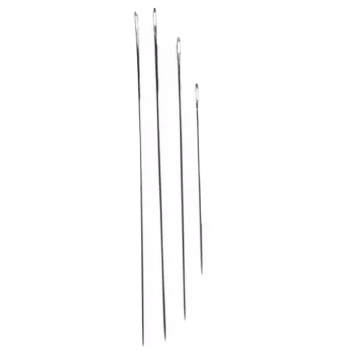 Agulha Para Boneca kit c/4 Tamanho:10/12/15/23Cm-Cor-Niquel-Ref.Ut.1105