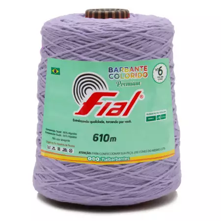 Barbante Colorido Premium Fial N.06 610mts Cor-85-Lilás