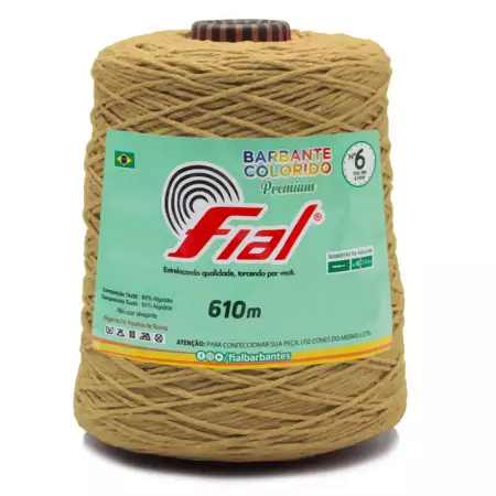 Barbante Colorido Premium Fial N.06 610mts Cor-16-Mostarda