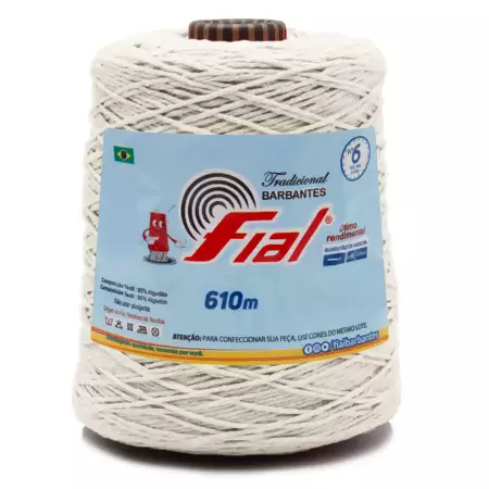 Barbante Colorido Premium Fial N.06 610mts Cor-98-Cru