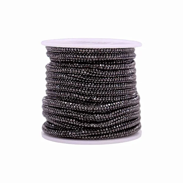 Tubo Strass 03 Cor Onix Rolo Com 10Metros