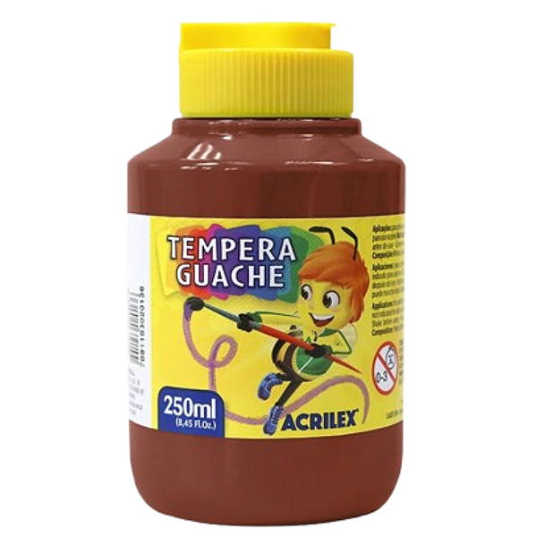 Tempera Guache Cor-531-Marrom 250ml