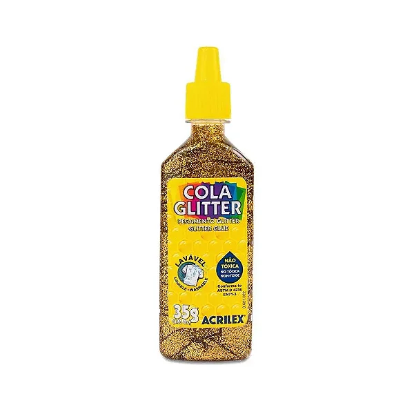 Cola Glitter Acrilex 35g Cor - 201-Ouro