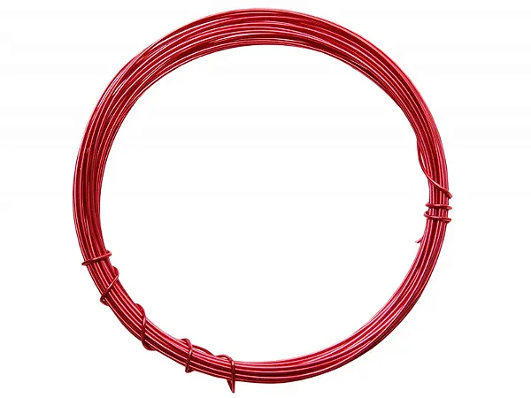 Arame Liso com 5 metros Cor Vermelho