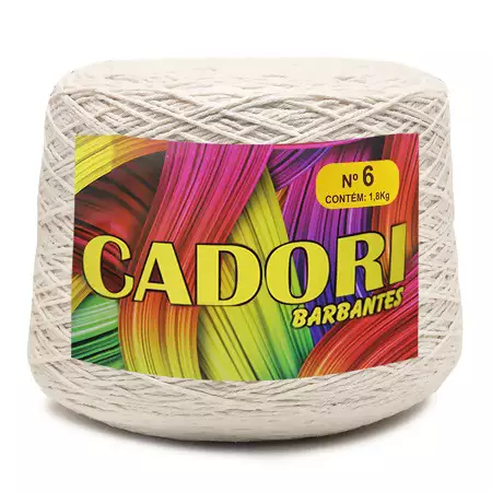 Barbante Cadori Premium N°6  1,8kg Cor-Cru
