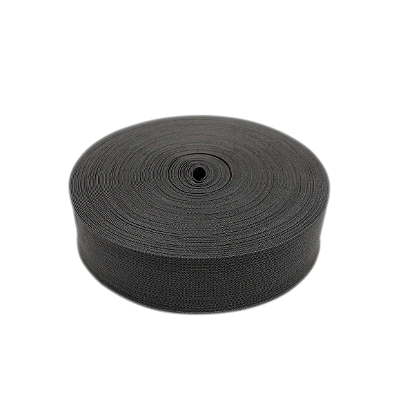 Elástico 300/40 Hak -40mm Cor-Preto-com 25 metros