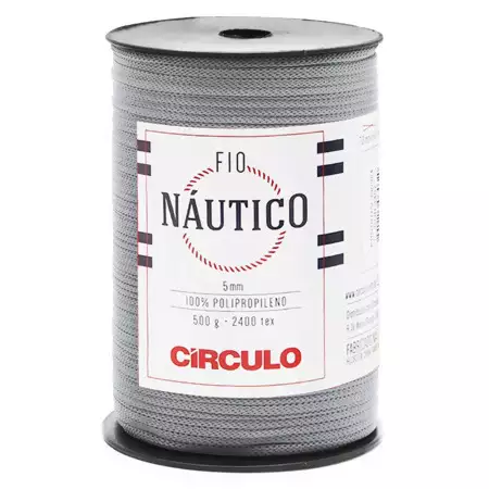 Fio Náutico  5mm Circulo 500g Cor-8333- Pergaminho