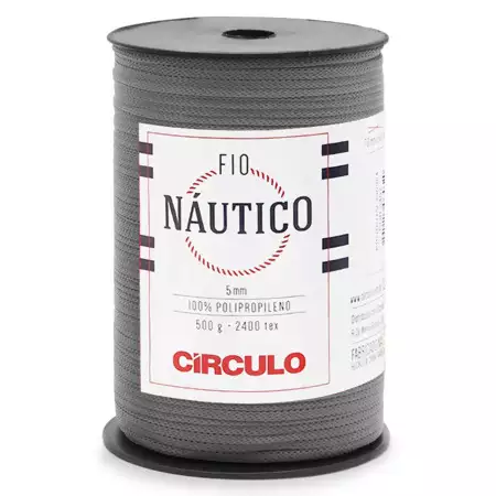 Fio Náutico  5mm Circulo 500g Cor-8214- Alumínio