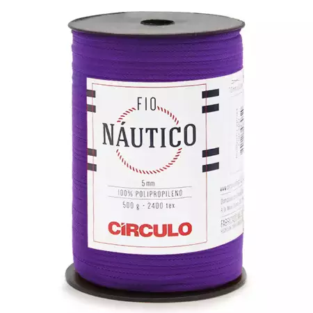Fio Náutico  5mm Circulo 500g Cor-6290- Púrpura
