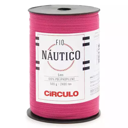 Fio Náutico  5mm Circulo 500g Cor-6185- Pink