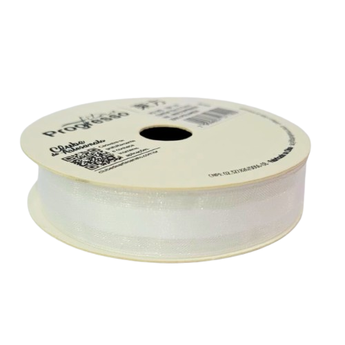 Fita de Voal  VCE 003  Progresso 15mm Cor -201-Branco